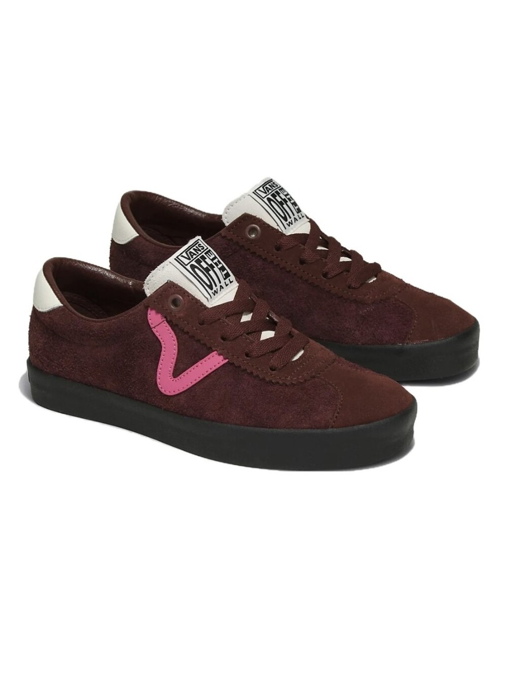 Vans Sport Low Suede Unisex (M - 7, W- 8.5) Sneakers Pop Brown Pink Skater Shoes